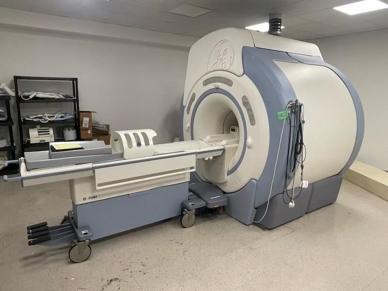 MRI scanner room for medical imaging service contract planning.